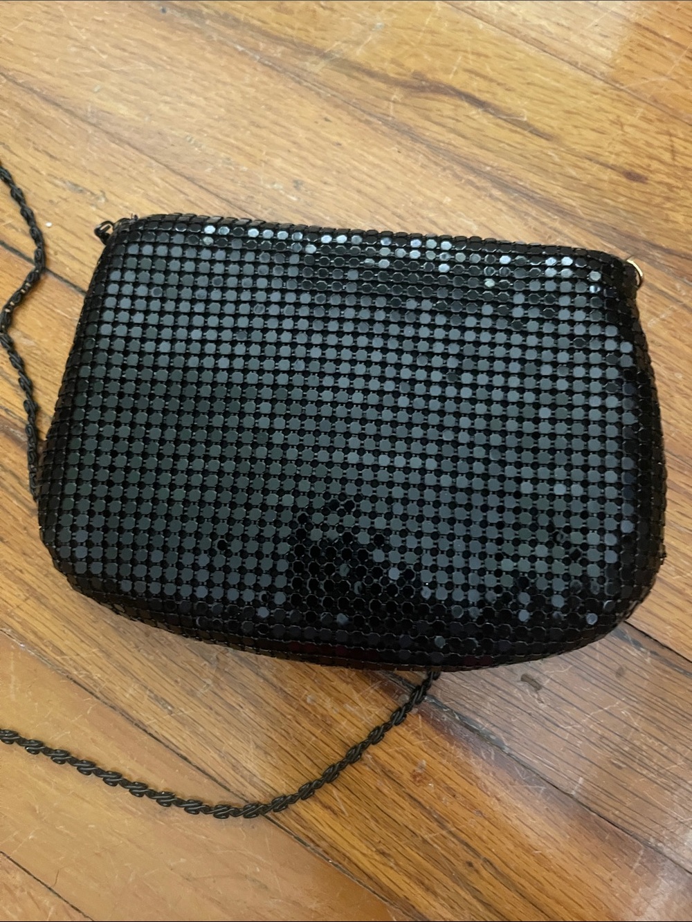 Black Sequin Crossbody Bag - Elegant Evening Purse - Picture 4 of 7